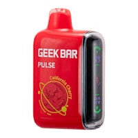 the geek bar pulse is shown on a black background