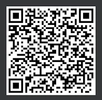 a qr code on a black background