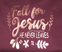 fall for jesus tote bag