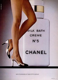 chanel milk bath creme no 5 ad