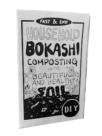 a book with the words house bokashi composting