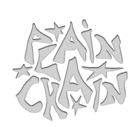 pain chain logo on a black background