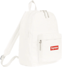 supreme backpack in white
