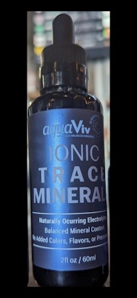 a bottle of ionic trace mineral