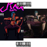 the cover of a comic book with a woman sitting on a chair