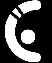 a white circle with a circle in the middle