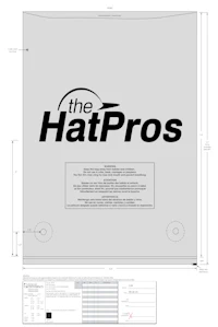 the hatpros logo on a sheet of paper