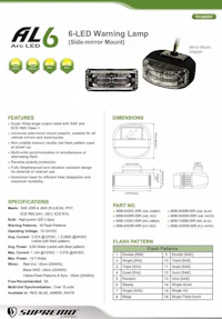 all 6 led warning lamp