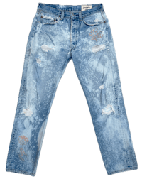 bleach dye one of one screen printed 