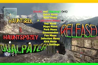 a poster with the words'hauntsee release' and a picture of a ghost