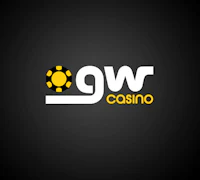 gwr casino logo on a black background