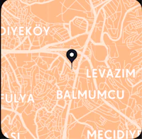 a map showing the location of a city
