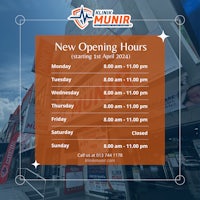new opening hours for hunir in kuala lumpur, malaysia