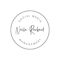 the logo for nella reardon social media management