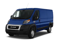 the blue 2019 ram promaster cargo van