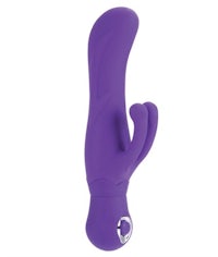 a purple dildo on a white background