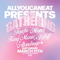 a flyer for allyoucaneat presents gathering