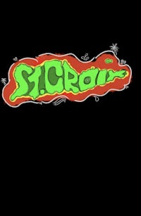 a green and green logo with the word sicra on it
