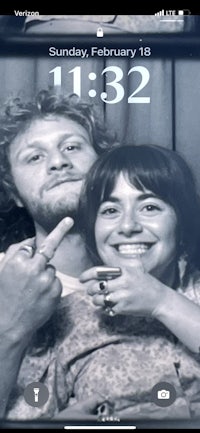 a picture of a man and woman posing for the camera