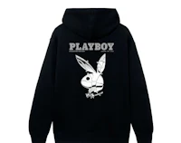 a black hoodie with the words playboy on it