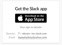 get the slack app on the app store