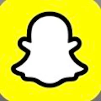 the snapchat logo on a yellow background