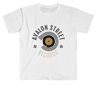 a white t - shirt that says avalon street records