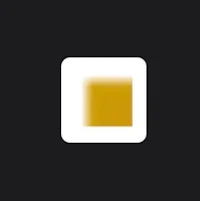 a yellow square on a black background
