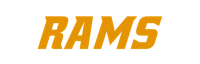 rams logo on a black background