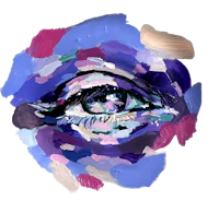 an image of a colorful eye in a circle