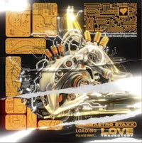 an image of a machine with the words'loading love'