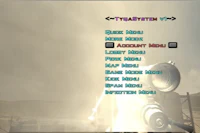 a screenshot of a menu in a video game