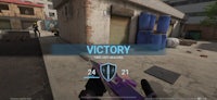 a screenshot of a game with the word victory on it