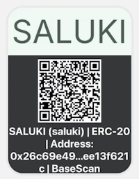 a qr code with the word saluki on it