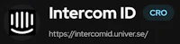 intercom id logo on a black background