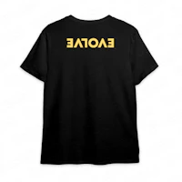 a black t - shirt with the word eaotate on it