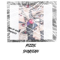 a poster with the words'pizza sharigan'