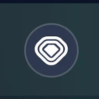 a diamond icon on a dark background