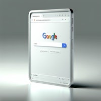 a google tablet with the google logo on it