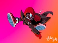 spider man into the spider verse hd wallpaper