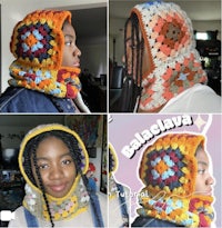crochet granny square hoodie