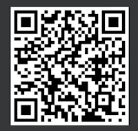 a qr code on a black background