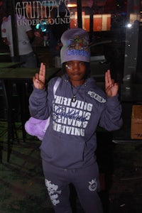 a girl wearing a hat