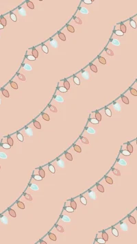 a pattern of lights on a pink background