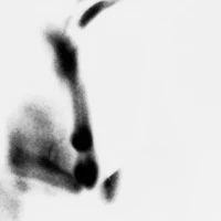 a black and white photo of a woman's face