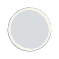 a white circle on a black background