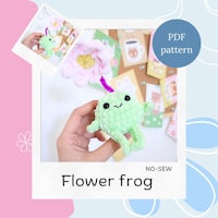 flower frog crochet pattern