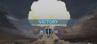 a screenshot of a game with the word victory on it