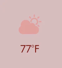 a pink background with a cloud and a sun