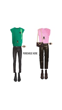 two t - shirts with the words purchase here